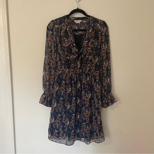 Boden Amalie floral printed ruffle dress